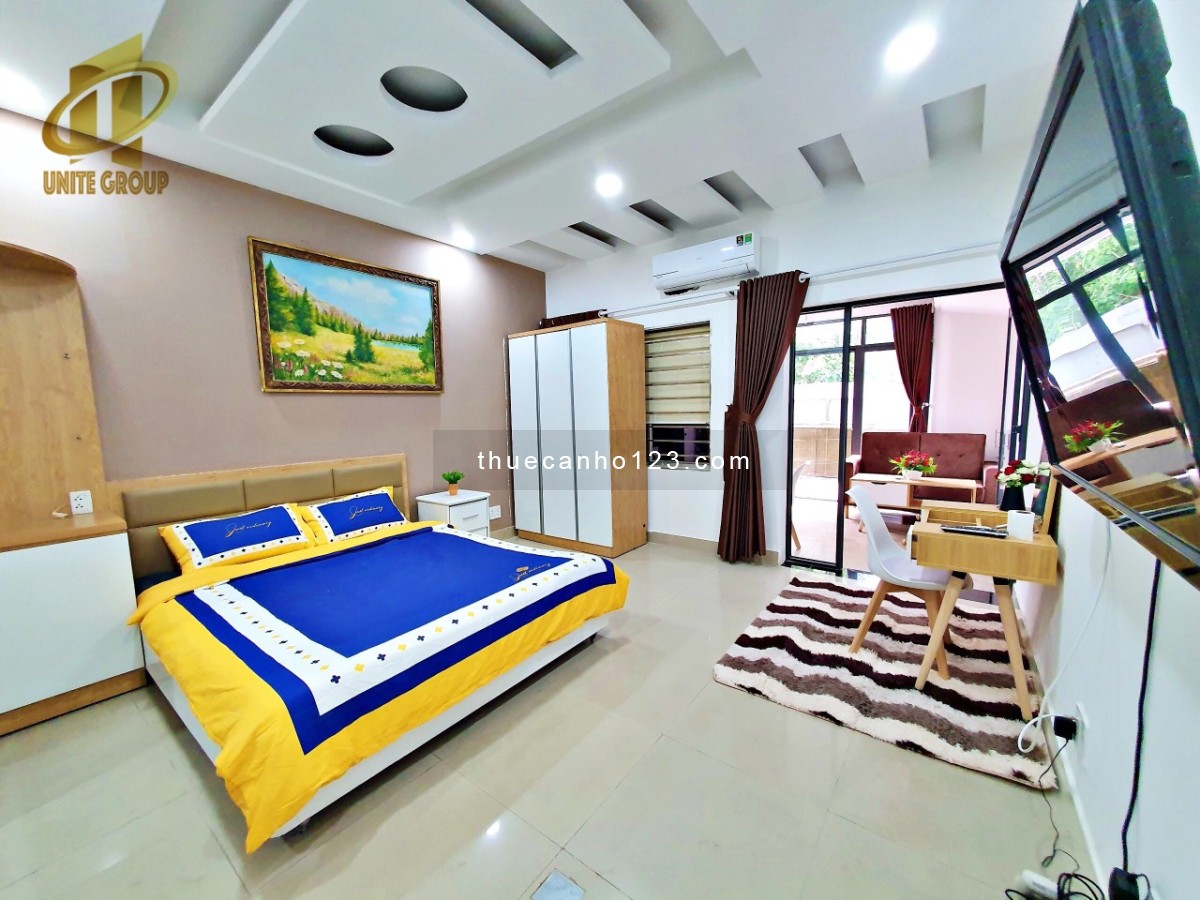 Căn hộ 1 phòng ngủ, ban công, cửa sổ full nội thất gần Ngã Tư Phú Nhuận, Phan Đăng Lưu