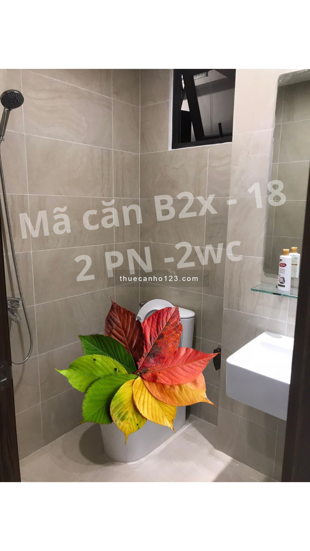 CH 2 Phòng ngủ, 2WC full nội thất thiết kế đẹp và sang mới 100% chưa qua sử dụng, Xách vali vào ở