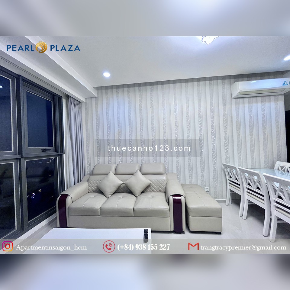 Cho Thuê căn hộ Pearl Plaza 2pn_97m2 nội thất đầy đủ. Lh 0938 155 227