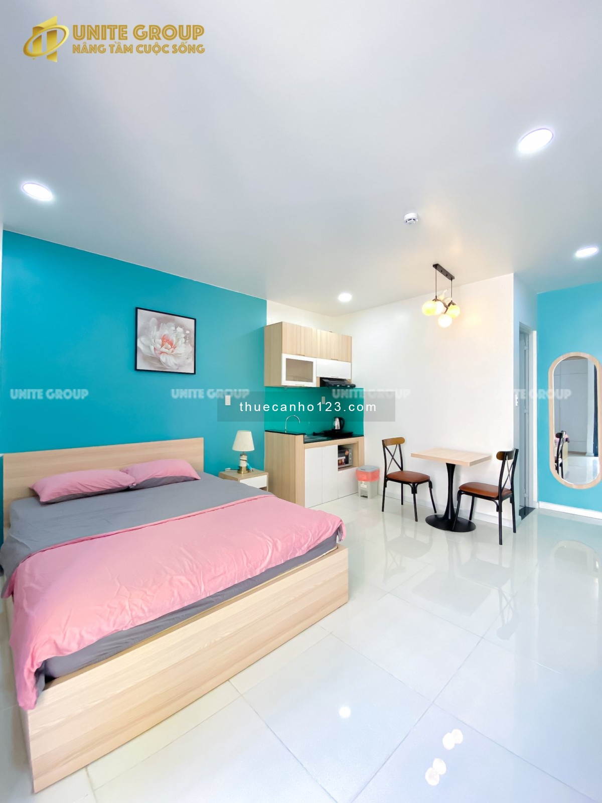 Căn hộ dịch vụ 1 phòng ngủ cao cấp gần công viên Hoàng Văn Thụ Khu Sân Bay Tân Bình