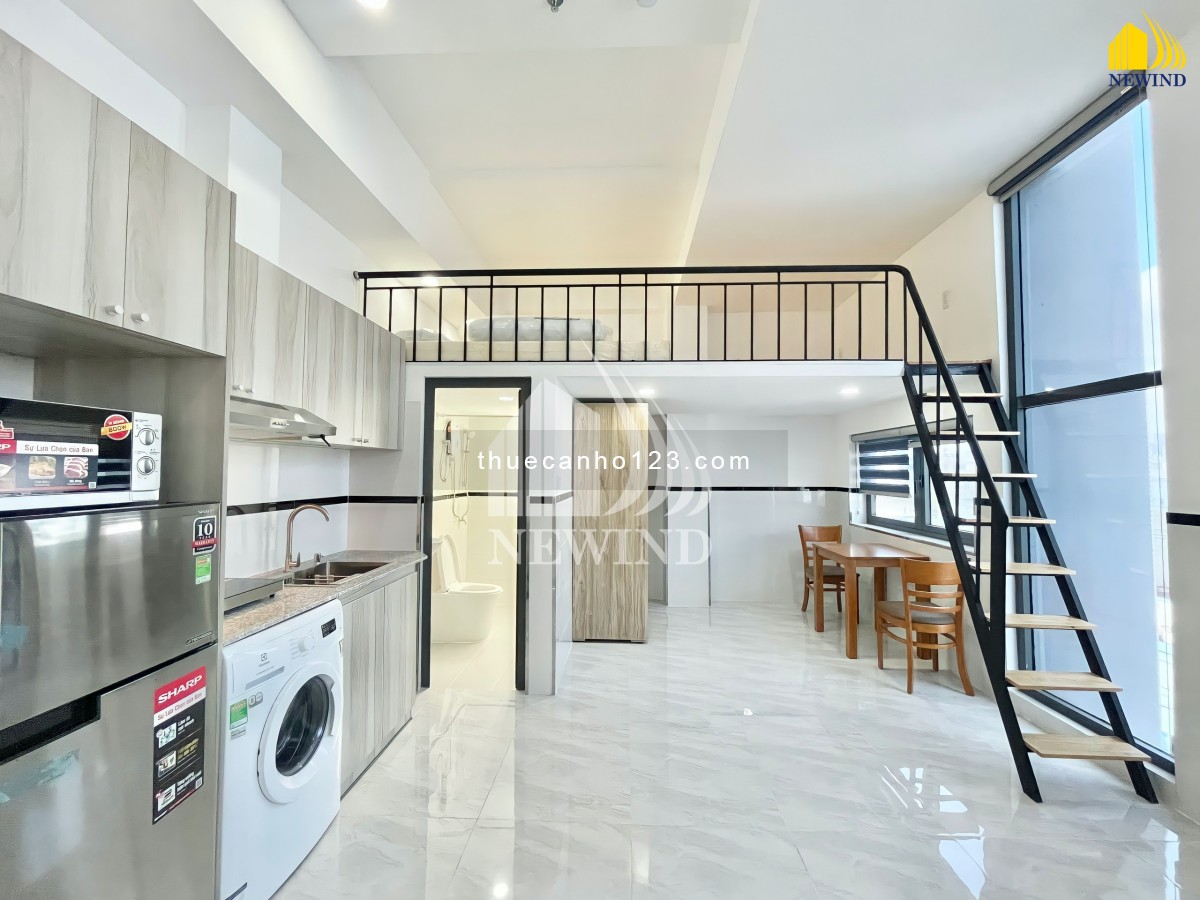 Căn Hộ Duplex / Studio Full nội thất Máy giặt riêng Điện , nước giá Nhà Nước BAO PHÍ ngay Lotte Q7