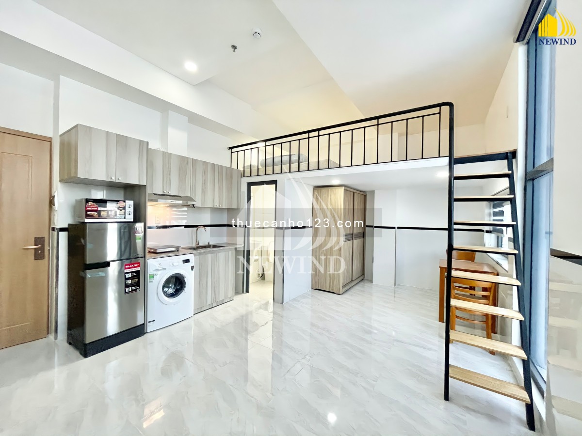 Căn Hộ Duplex / Studio Full nội thất Máy giặt riêng Điện , nước giá Nhà Nước BAO PHÍ ngay Lotte Q7