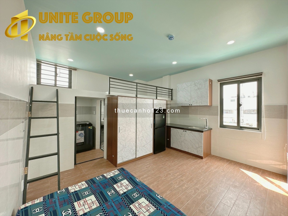 Cho thuê căn hộ có gác, Quận 10, gần Đại học Kinh tế Đại học Bách Khoa và Công viên Lê Thị Riêng