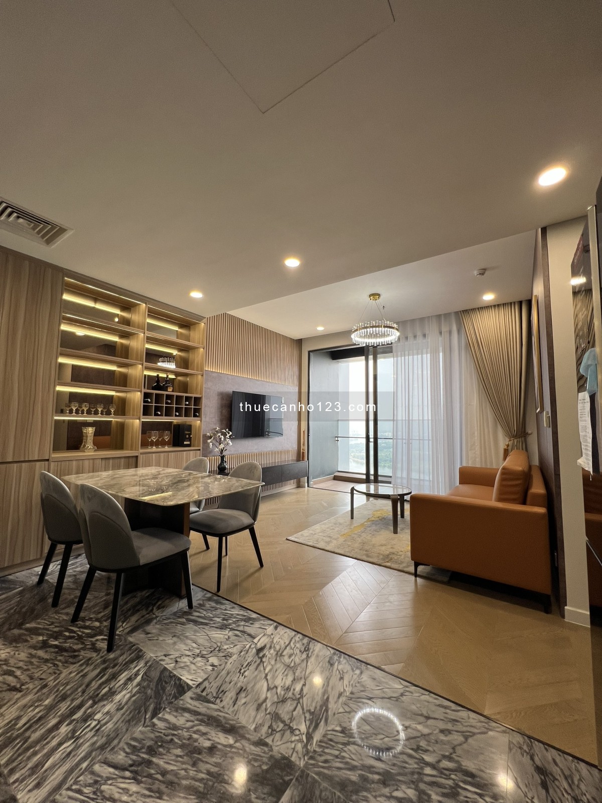 Nội thất cao cấp, view sông 3PN, ở Lumiere Riverside Q2, 2400$/tháng