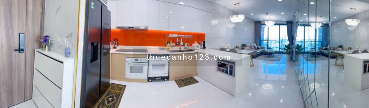 Sunwah Pearl_Thuê căn hộ 2PN+1, 103m2, Full NT mới đẹp, View sông, Giá chỉ 39tr