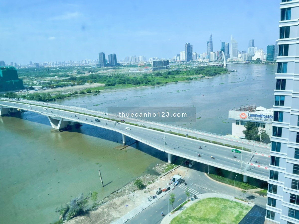 Sunwah Pearl_Thuê căn hộ 2PN+1, 103m2, Full NT mới đẹp, View sông, Giá chỉ 39tr