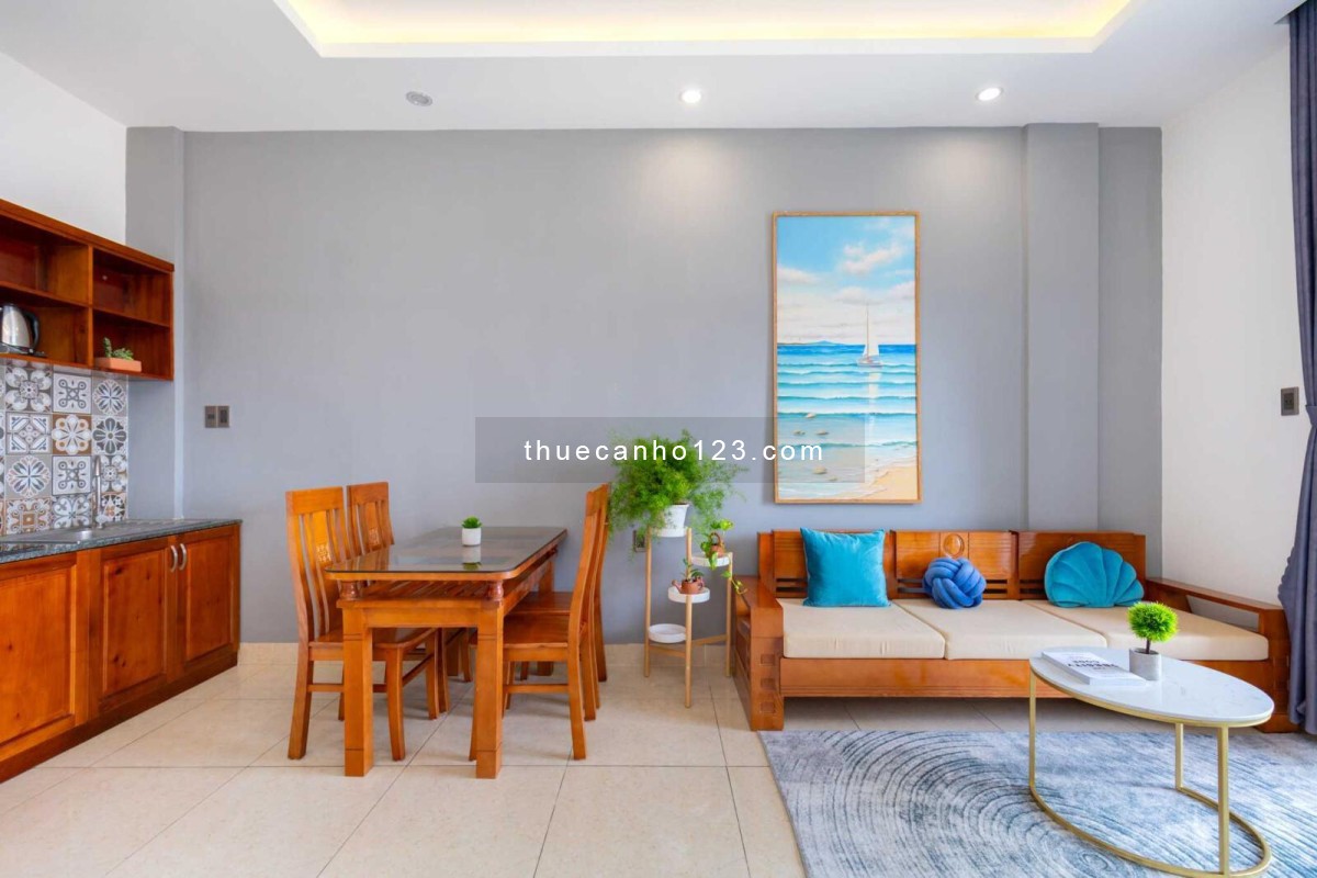 Cho thuê căn hộ ngay trung tâm TP Vũng Tàu giá 6.8 triệu, căn thoáng mát, nội thất gỗ sang trọng