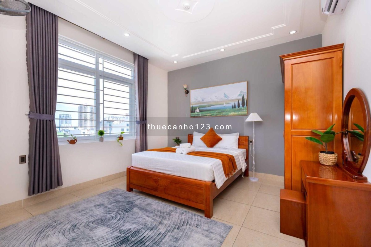 Cho thuê căn hộ ngay trung tâm TP Vũng Tàu giá 6.8 triệu, căn thoáng mát, nội thất gỗ sang trọng