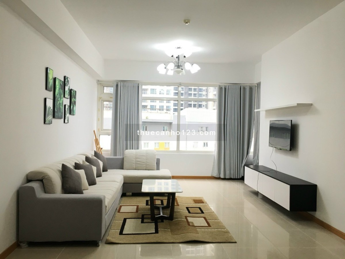 Cho thuê căn hộ Saigon Pearl, 3 phòng ngủ, lầu cao view Landmark 81 đẹp giá 27 triệu/tháng