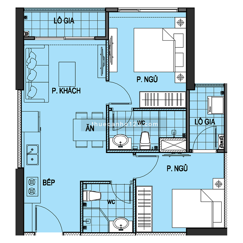 Cho thuê căn 2pn, nội thất cơ bản tại Cc Vinhomes Smart City, giá 8,5 triệu. Lh 0903222591