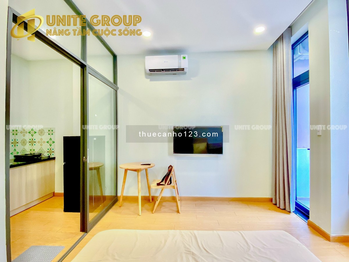 Cho thuê căn hộ mini 1PN, bancong, cửa sổ, máy giặt riêng, Phú Nhuận