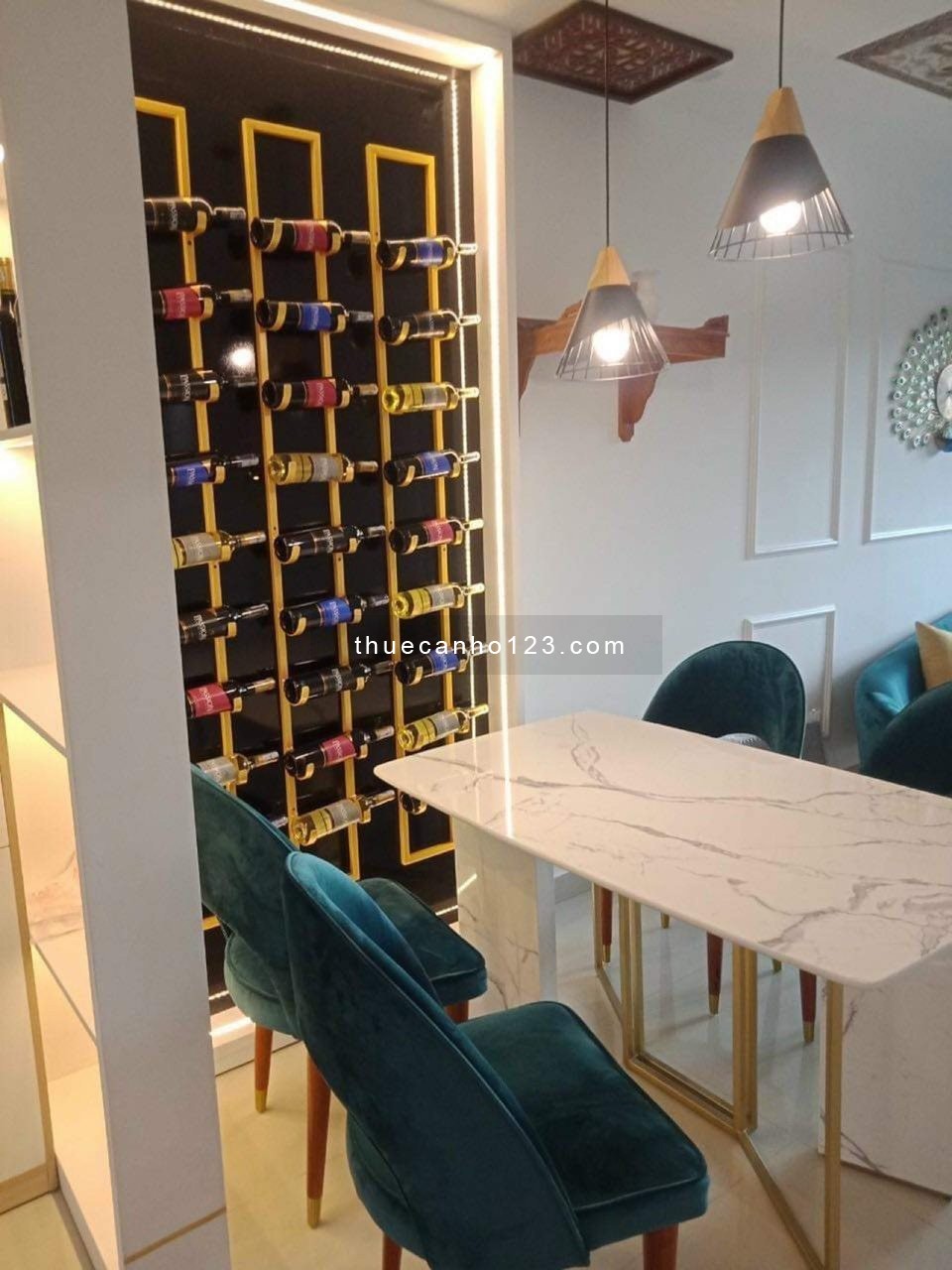 Cho thuê căn hộ 71m2 (2pn 2vs) full nội thất vô ở liền , giá thuê 12tr/th Emerald Tân Phú.