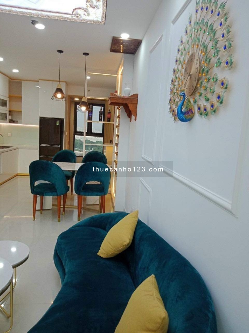 Cho thuê căn hộ 71m2 (2pn 2vs) full nội thất vô ở liền , giá thuê 12tr/th Emerald Tân Phú.