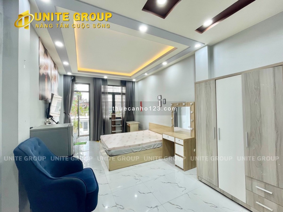 Cho thuê CHDV Full nội thất có ban công gần chợ Tân Định Q1