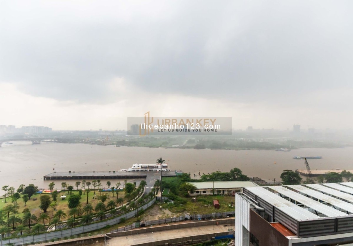 3PN 2WC Vin Bason Quận 1, 118M2, View Trực Diện Sông Sài Gòn, Nhà Mới , Full nội thất cao cấp