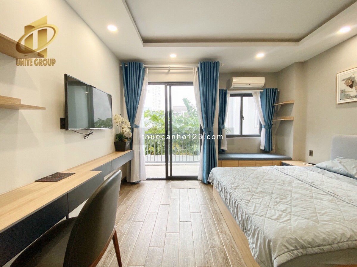 Cho thuê căn hộ ban công xanh mướt 40m2 Nguyễn Cửu Vân, B. Thạnh gần vòng xoay ĐBP