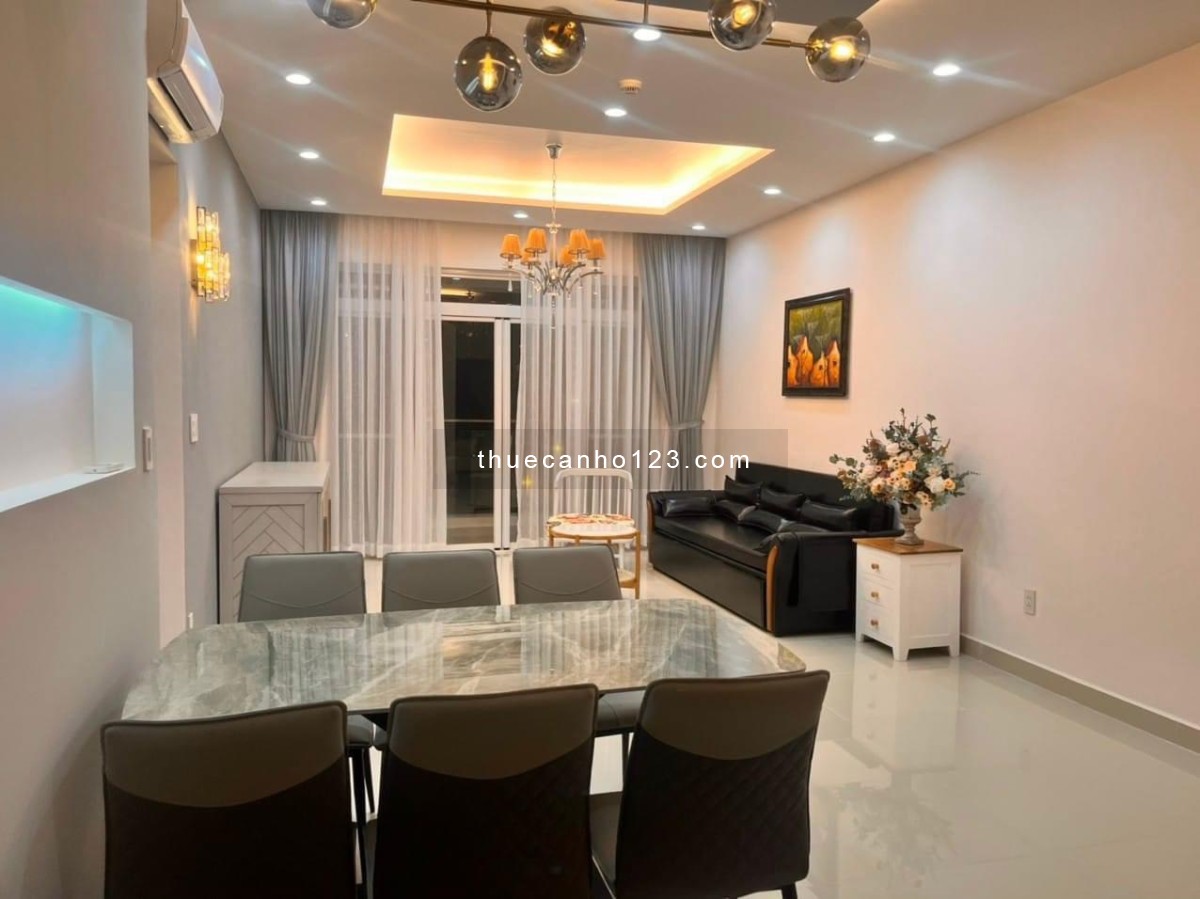 Cần cho thuê nhanh căn hộ 3PN Riverside Residence, PMH, Q7 nhà đẹp, view sông cực mát giá rẻ nhất.