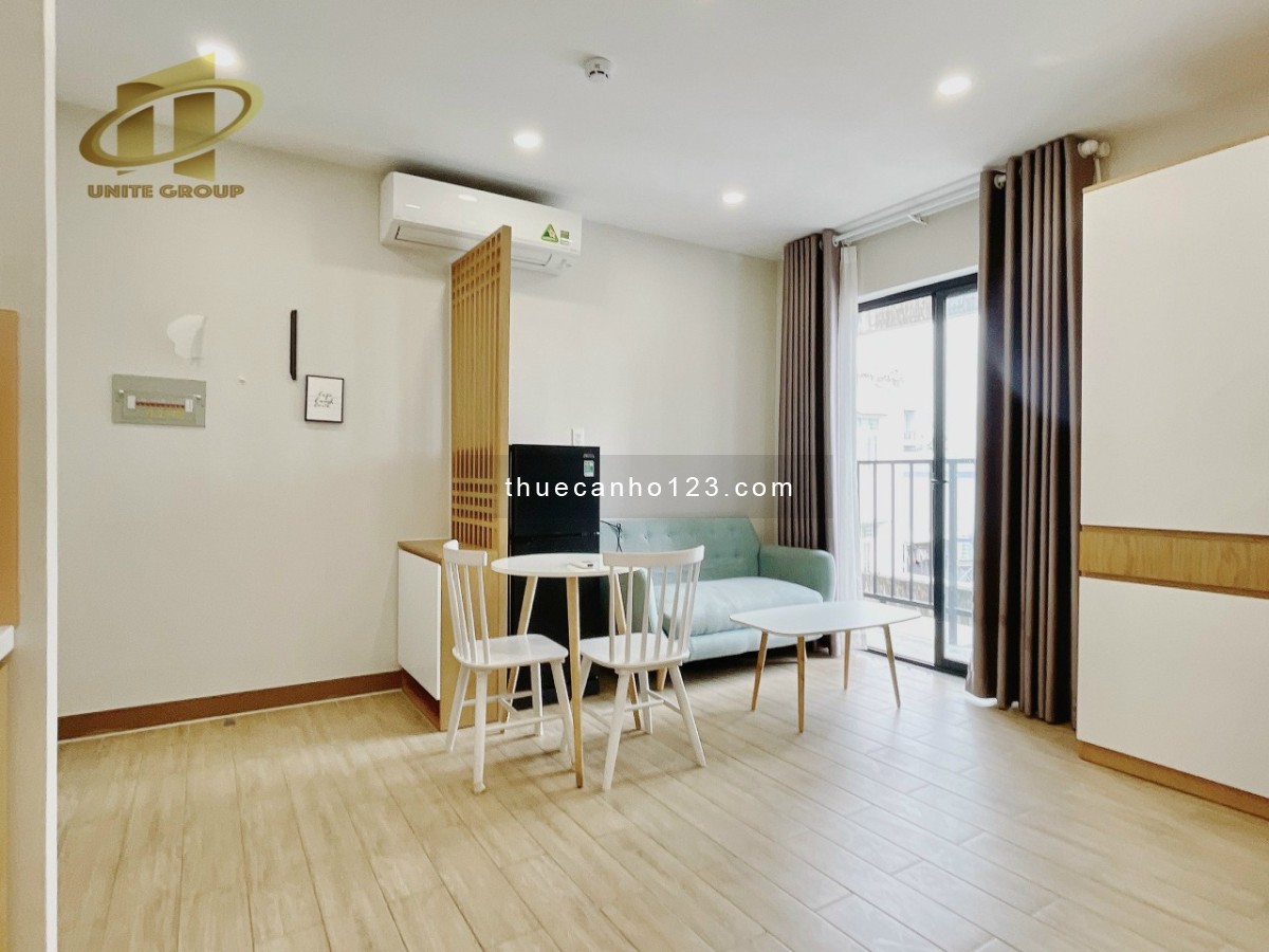 Cho thuê chdv studio ban cong, cửa sổ full nội thất Tân Quy Q7 gần lotte mart, đh rmit, đh tdtu