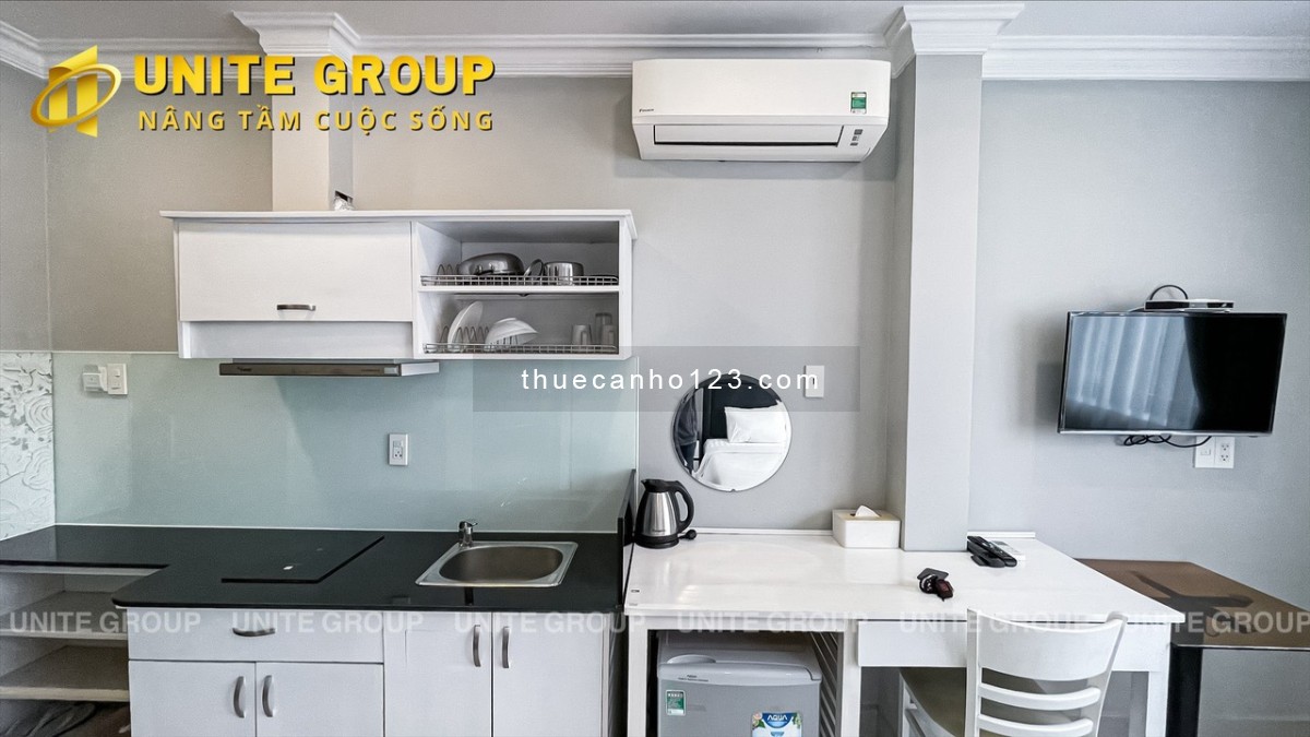 Căn hộ Quận 7 STUDIO NEW FULL NỘI THẤT, THOÁNG MÁT CỬA SỔ LỚN .