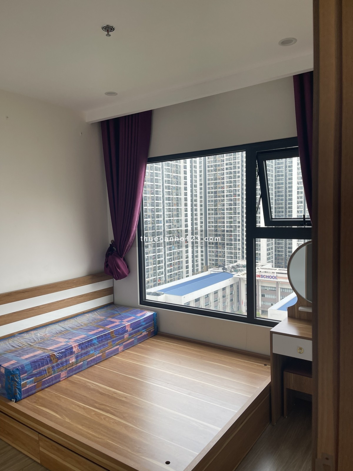 Giá rẻ cho thuê 2PN+1 ,2WC 63m full đồ GS3 10,5tr/tháng Vinhomes Smart