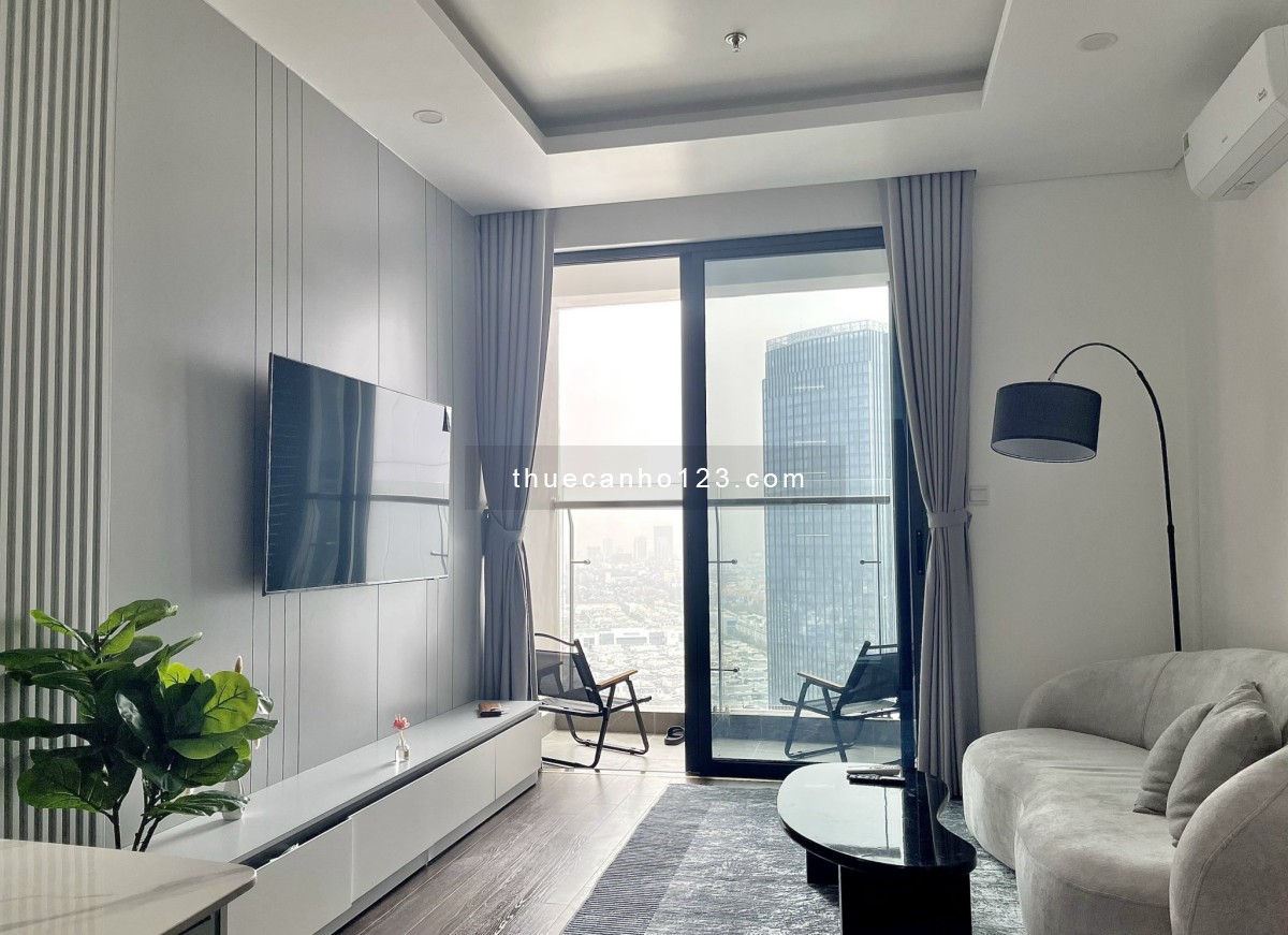 Cho thuê căn hộ 2 ngủ view Vinhomes chung cư Hoàng Huy Grand - Sở Dầu