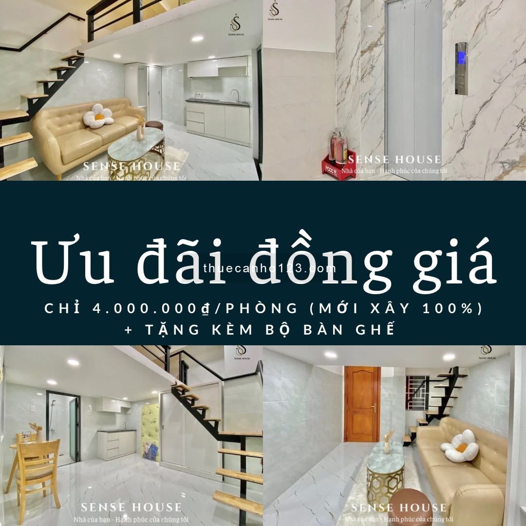 Khai Trương Ưu Đãi Đồng Giá Chỉ 4Tr/Phòng - CHDV Duplex Mini Gần ngay Chợ Tân Hương