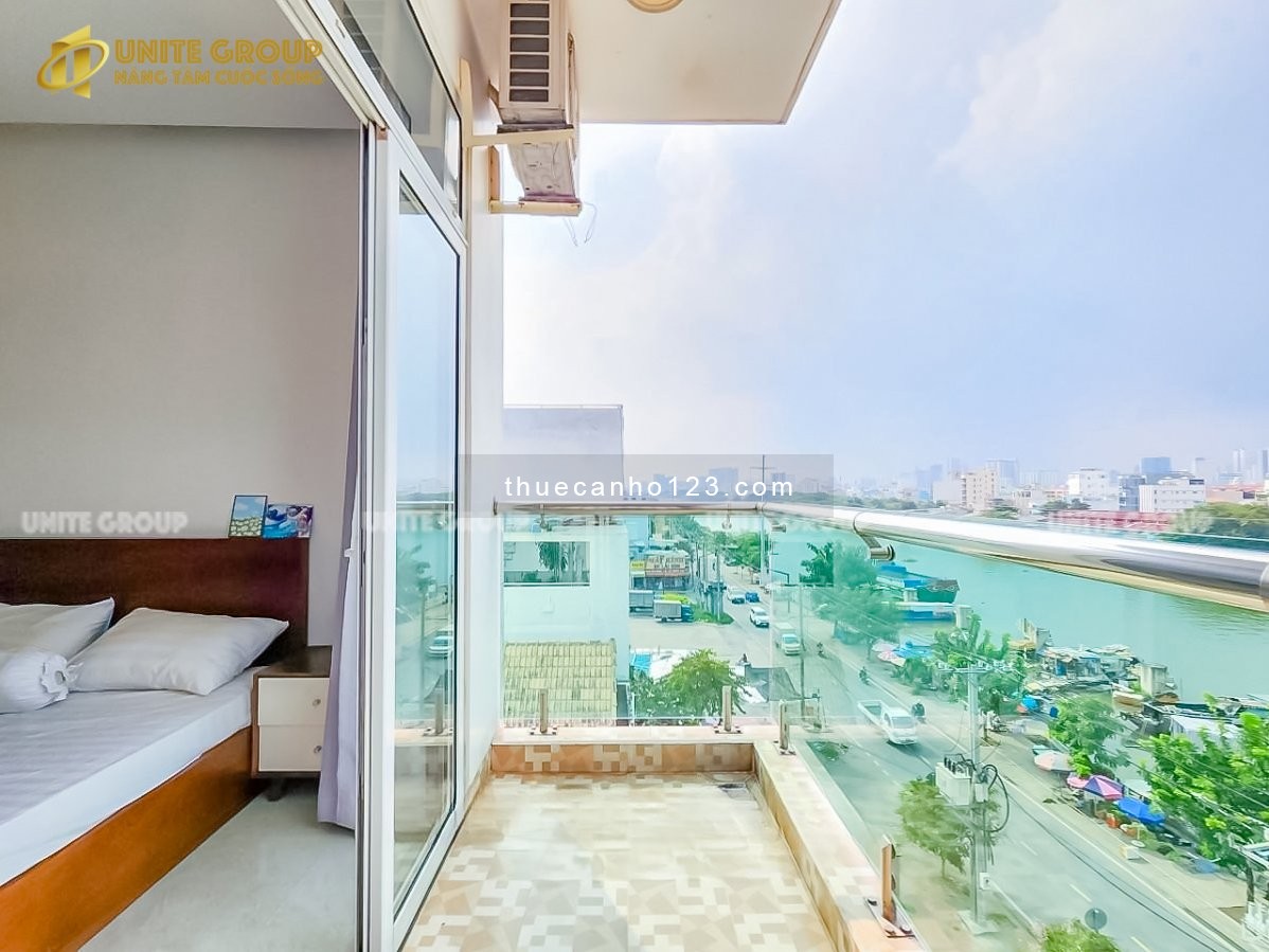 Cho thuê căn hộ đầy đủ tiện nghi BAN CÔNG- VIEW SÔNG sát Lotte, trường Đại Học quận 7