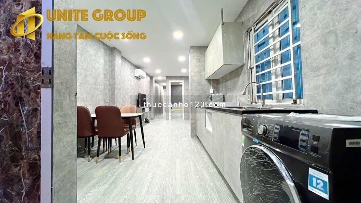 Cho thuê căn hộ 2pn tông phòng xám tại Võ Thị Sáu quận 3 gần công viên Lê Văn Tám