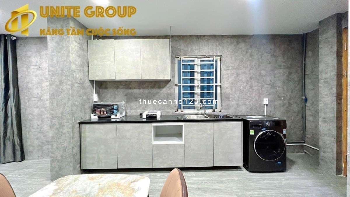 Cho thuê căn hộ 2pn tông phòng xám tại Võ Thị Sáu quận 3 gần công viên Lê Văn Tám