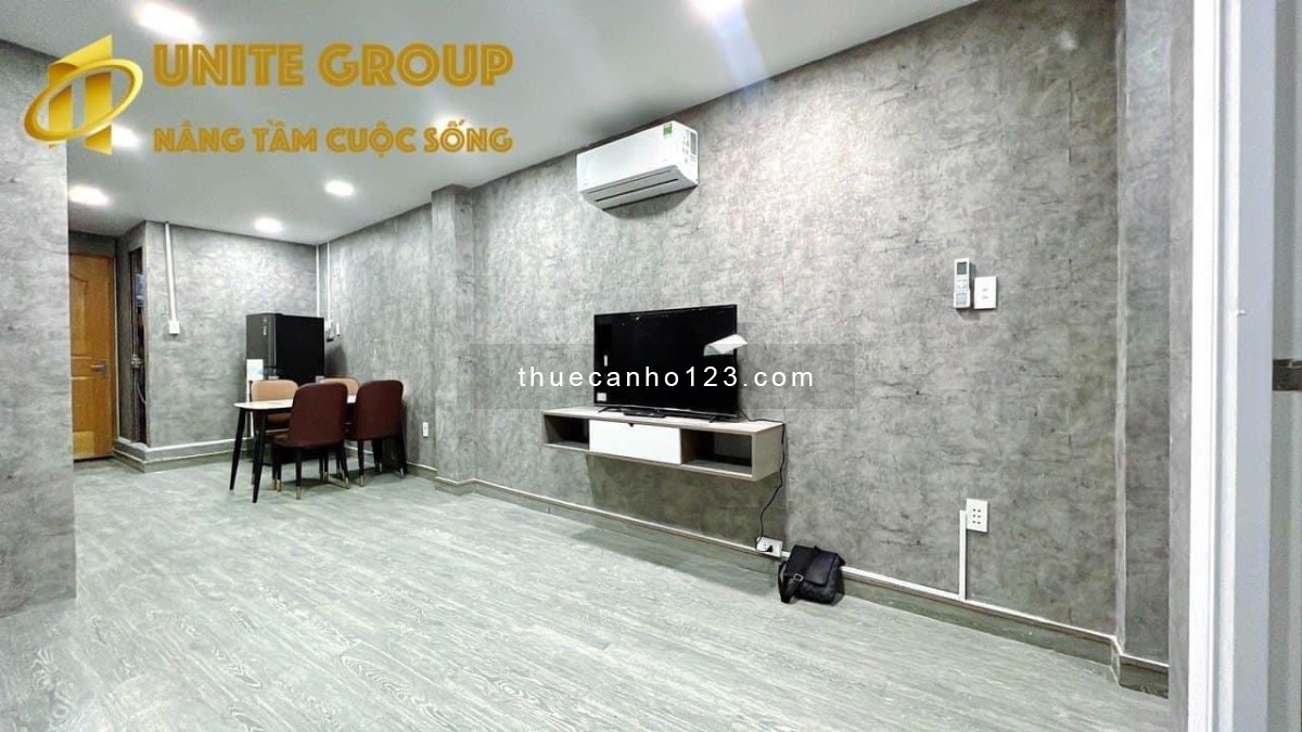 Cho thuê căn hộ 2pn tông phòng xám tại Võ Thị Sáu quận 3 gần công viên Lê Văn Tám