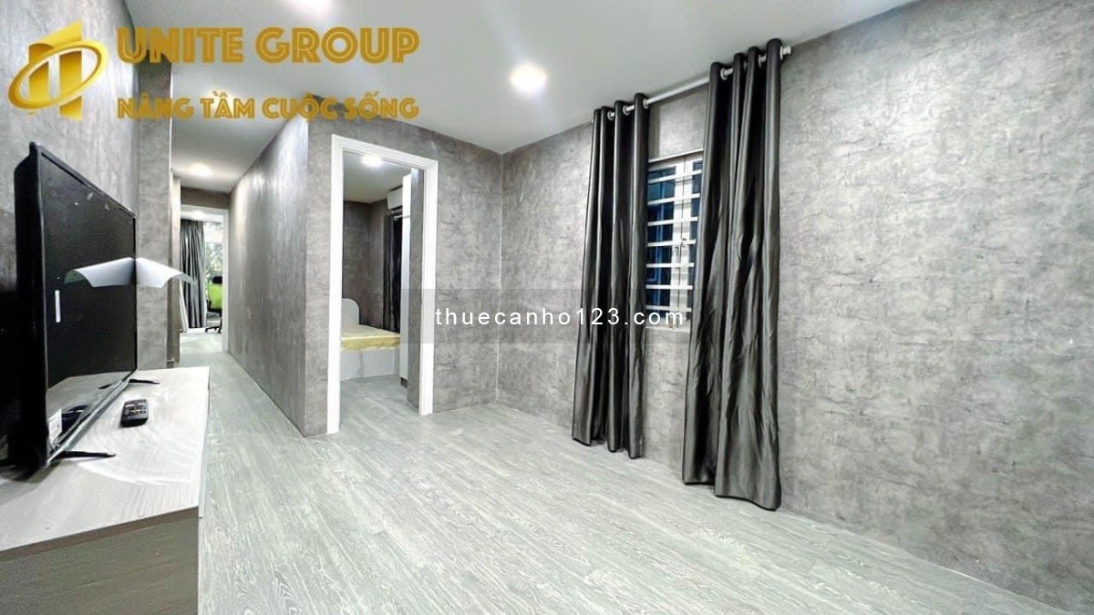Cho thuê căn hộ 2pn tông phòng xám tại Võ Thị Sáu quận 3 gần công viên Lê Văn Tám
