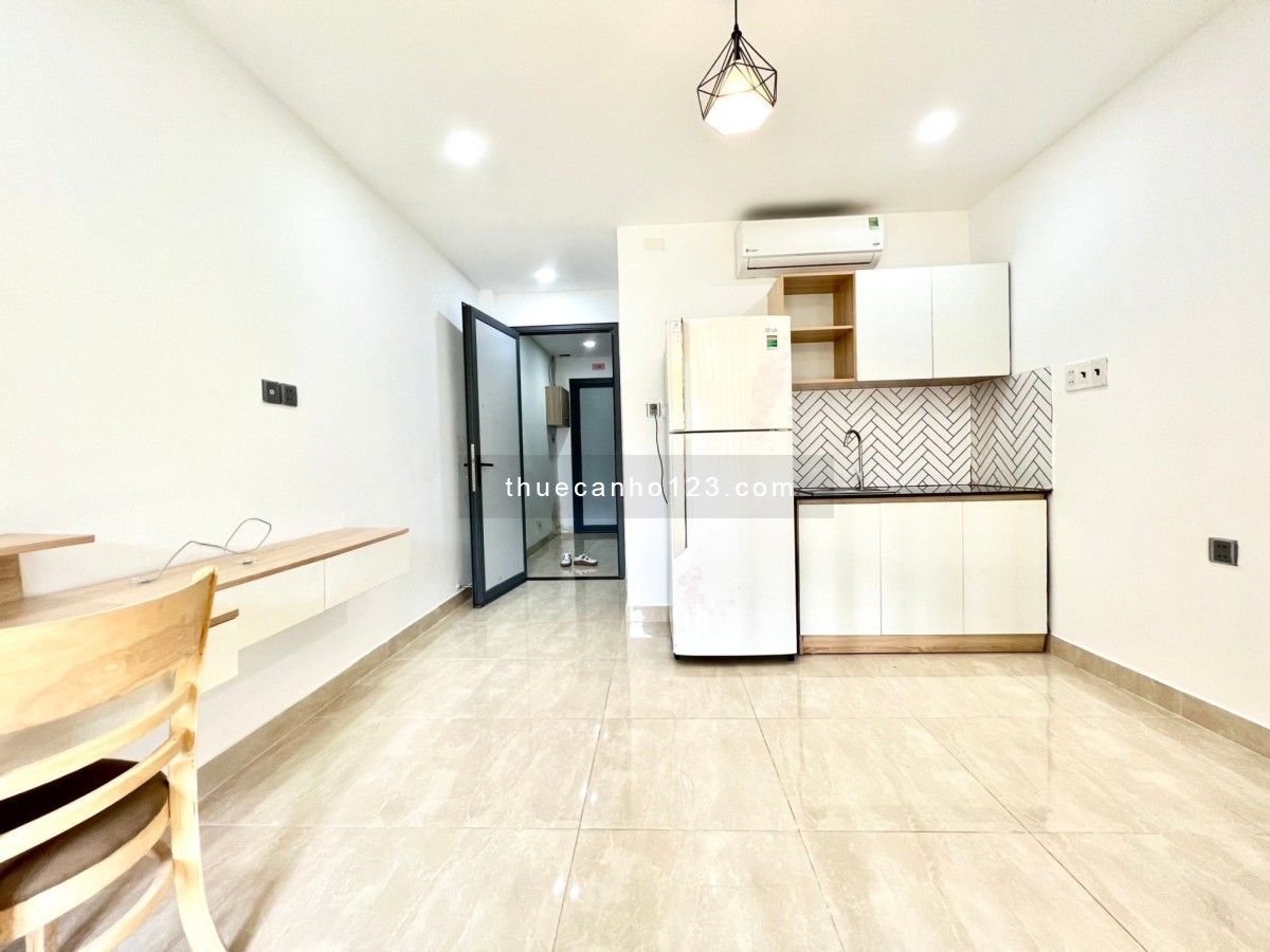 Phòng Studio Full nội thất - cửa số thoáng mát - phòng rộng 25m2 Nơ Trang Long, P13, Bình Thạnh