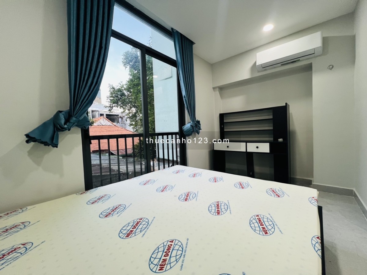 Căn hộ 1PN cho thuê gần Terra Royal Nam Kỳ Khởi Nghĩa Q3, mặt tiền ô tô, đầy đủ tiện ích - nội thất