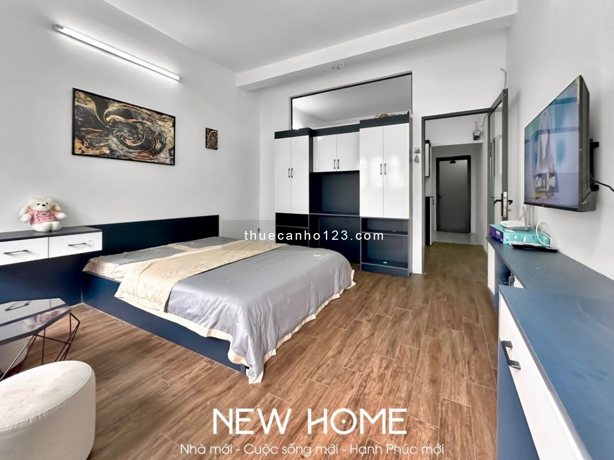Cho thuê căn hộ dạng 1 phòng ngủ bancol đầy đủ nội thất tại Quận 1 khu vực Lý Văn Phức - Tân Định