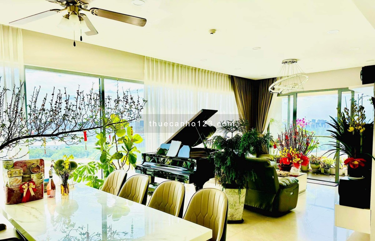 Cho thuê gấp 4 phòng ngủ Đảo Kim Cương full nội thất, view sông, cho thuê giá 75 triệu/tháng