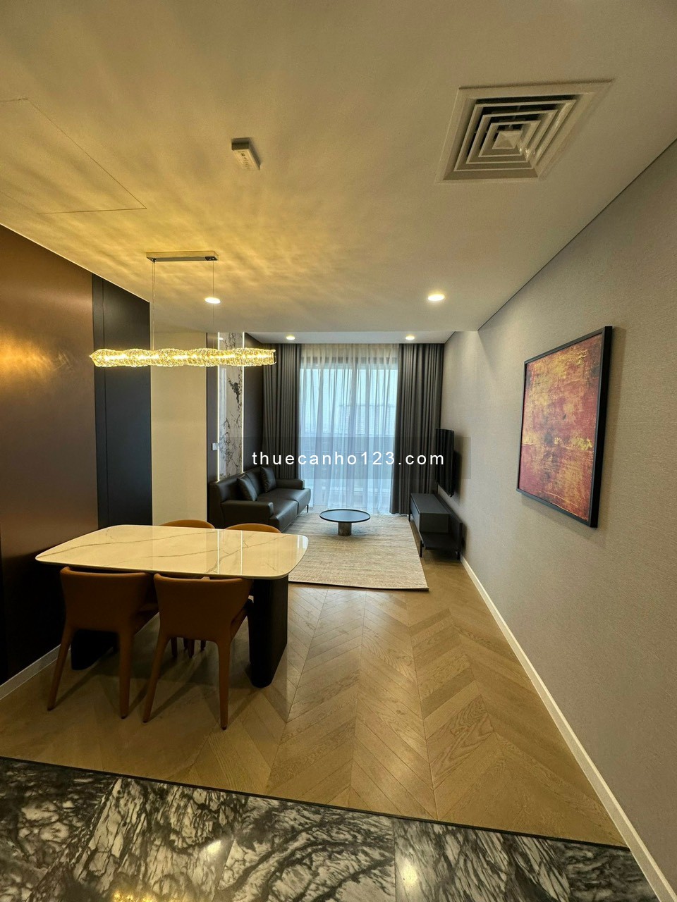 Lumiere Riverside Thảo Điền_Thuê căn hộ 2PN_77m2_Full NT sịn_Giá tốt 28tr bao phí