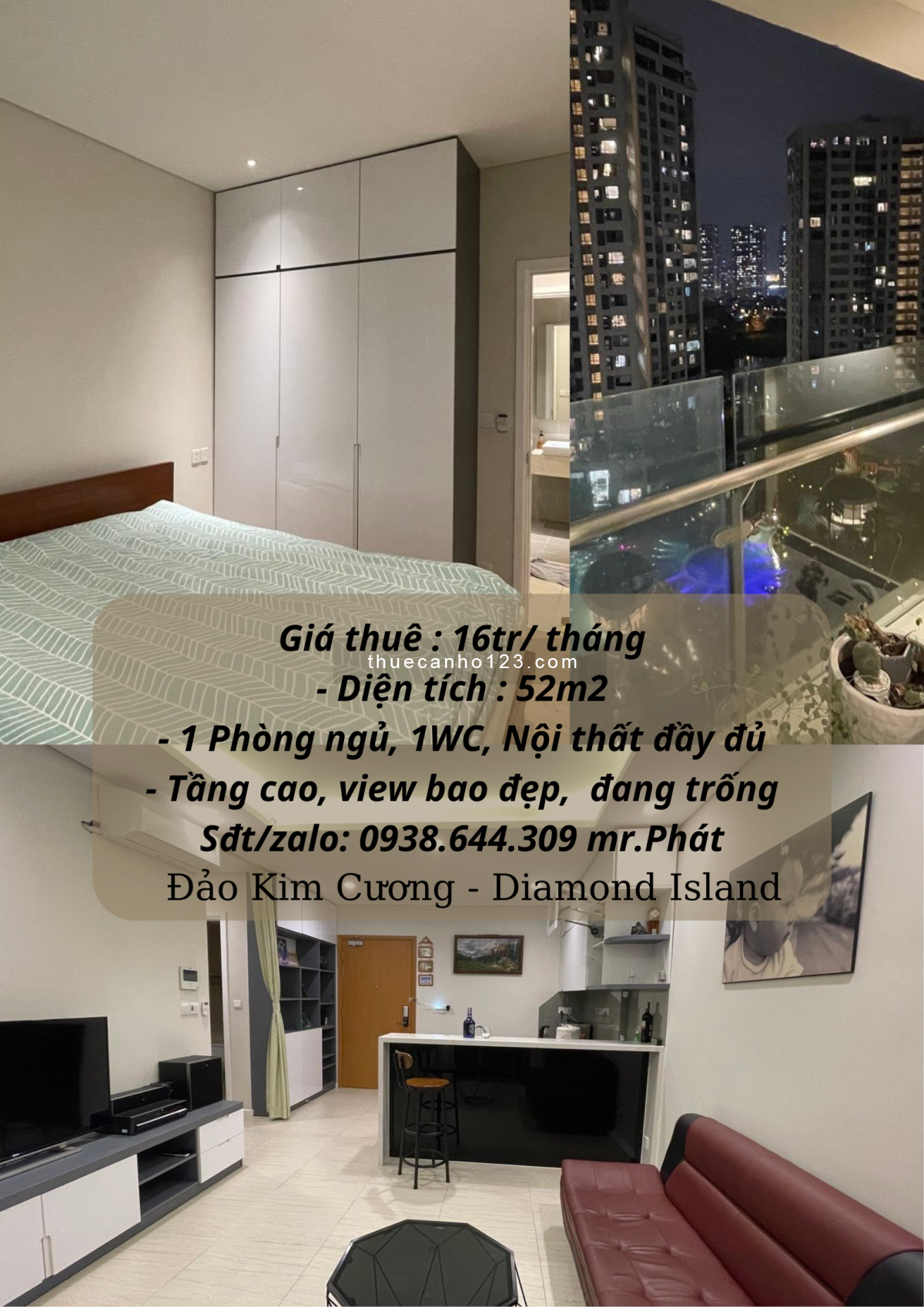 Full giỏ hàng cho thuê căn hộ Đảo Kim Cương - Diamond Island