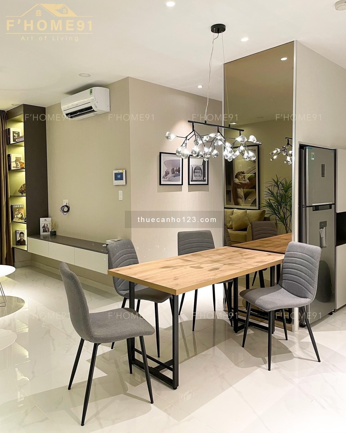 Căn Precia Apartment 2PN/2WC, 71m2, full nội thất, giá 20 tr/tháng