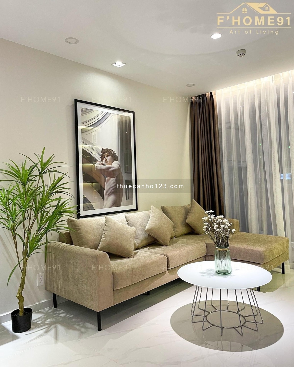 Căn Precia Apartment 2PN/2WC, 71m2, full nội thất, giá 20 tr/tháng