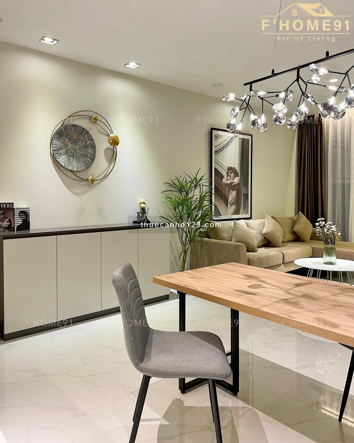 Căn Precia Apartment 2PN/2WC, 71m2, full nội thất, giá 20 tr/tháng