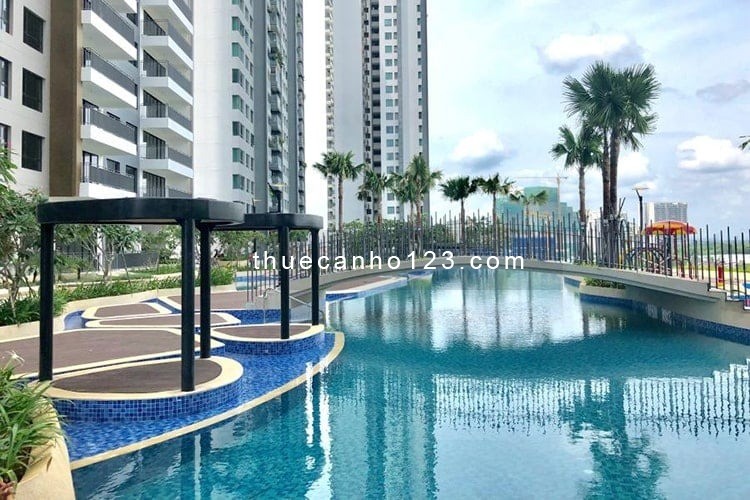 Cho thuê nhanh căn hộ The View 91m2, 2PN - 2WC, đầy đủ nội thất, tầng cao. Giá thuê 25tr/tháng