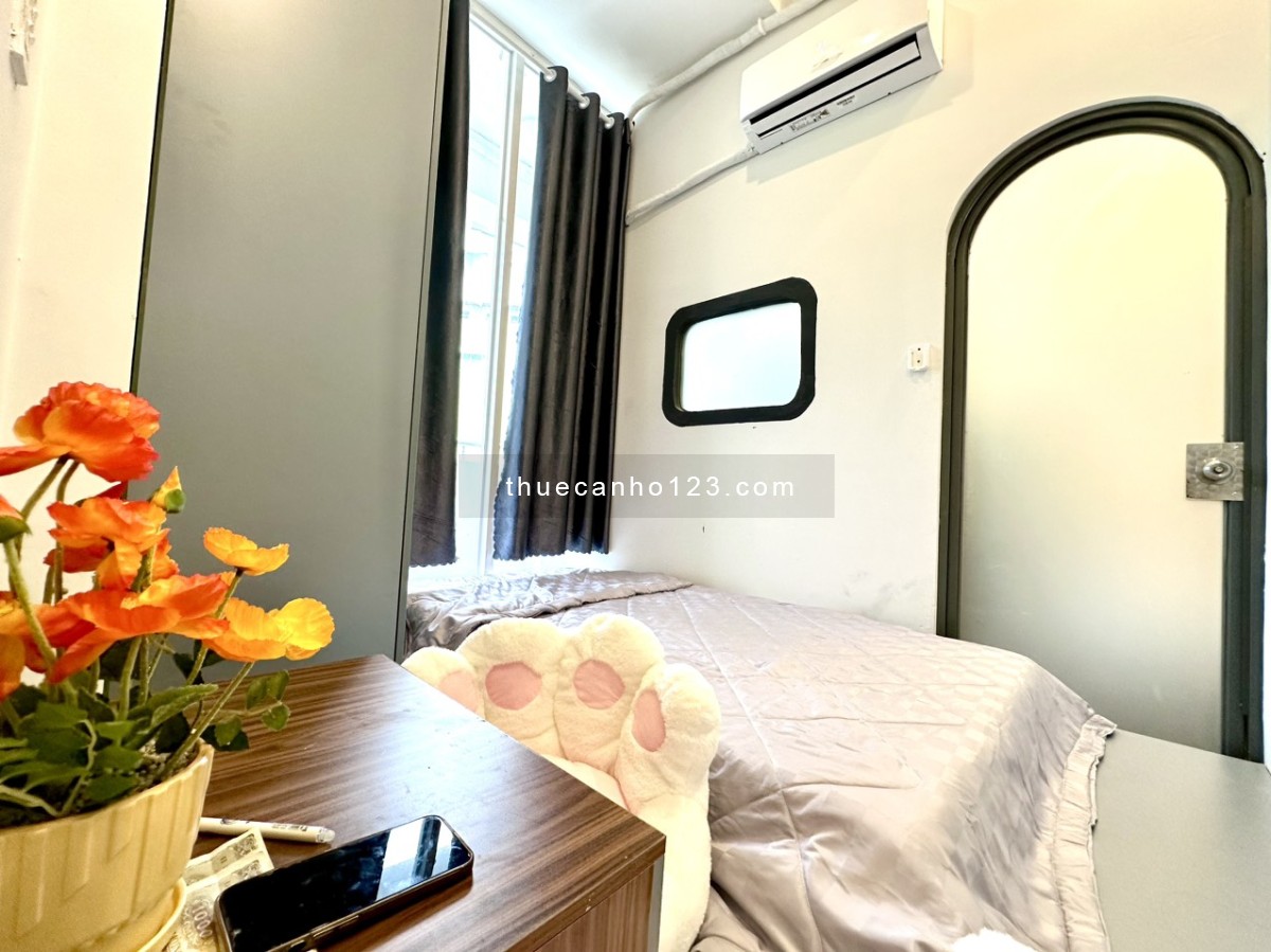 Studio 1PN có ban công đường Nơ Trang Long gần UEF, Hồng Bàng