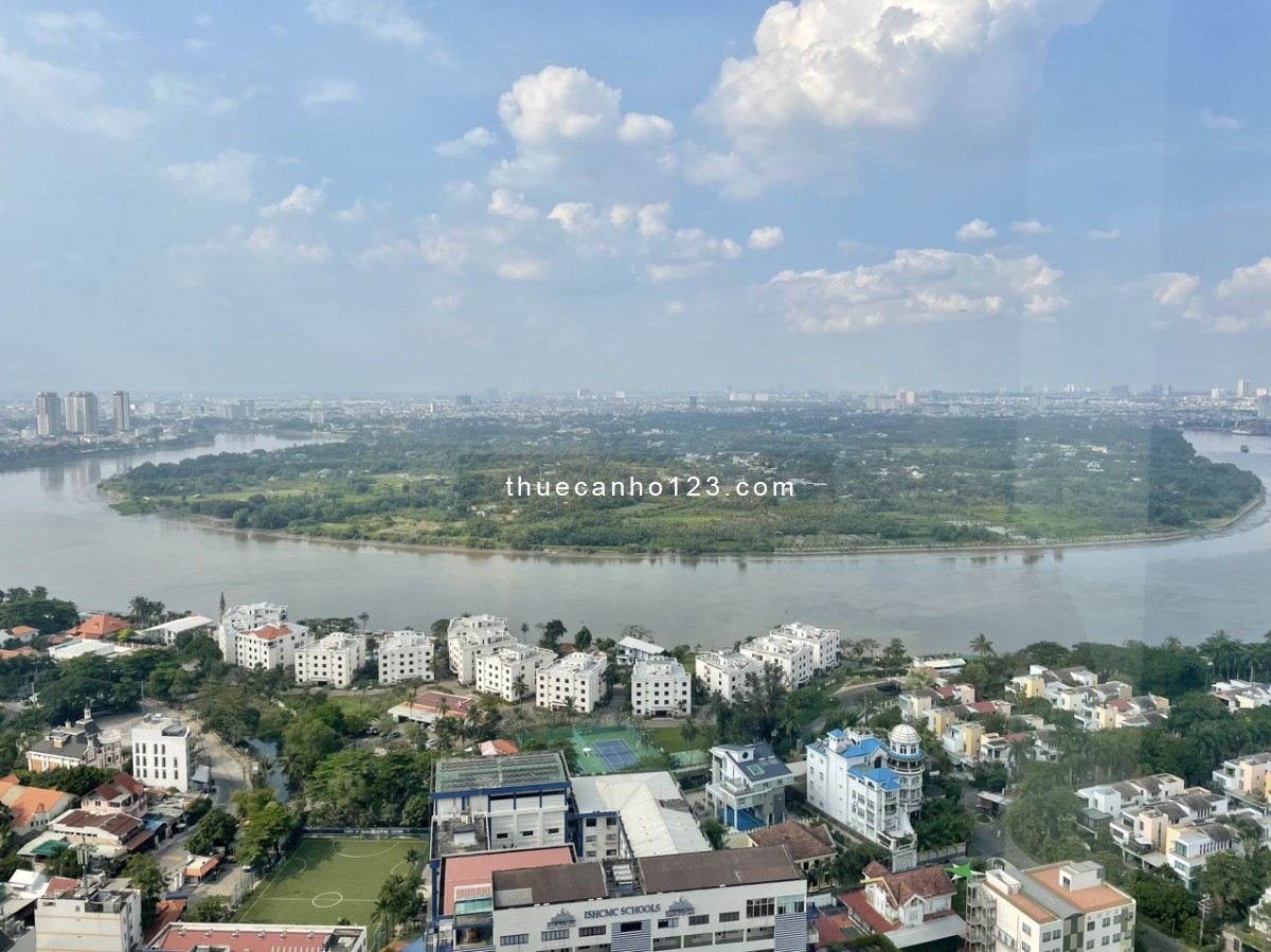 Căn hộ 2PN, View sông, 77m2 cho thuê tại Thảo Điền, Quận 2.