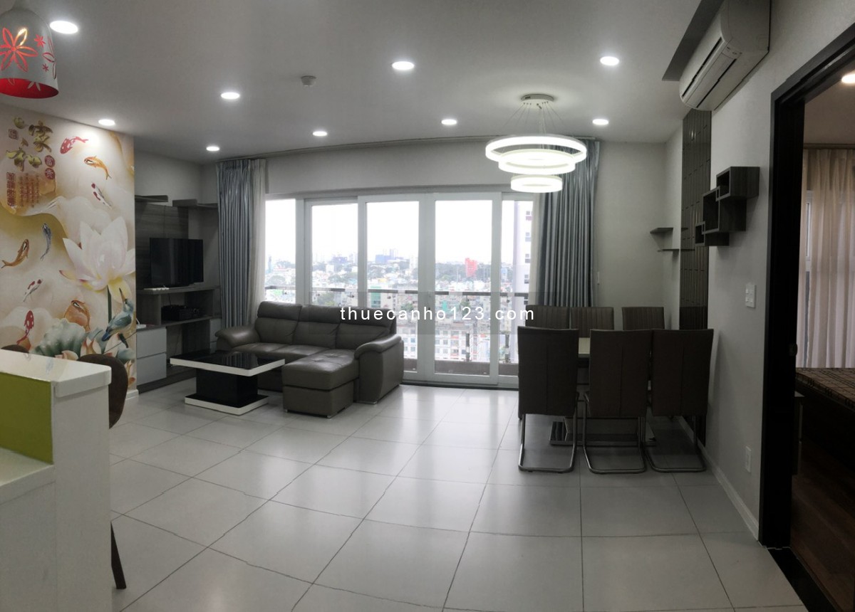 Saigon pearl,Nguyễn Hữu Cảnh, Bình Thạnh: 130m2, 3p ngủ, 2wc, Nt, 30tr