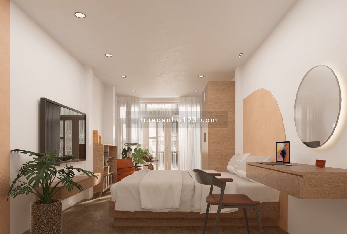 Cho Thuê Căn Hộ 1PN Full NT Ban Công To Ngay Cầu Tân Thuận Q7 Qua Q4/Q1 chỉ 2p