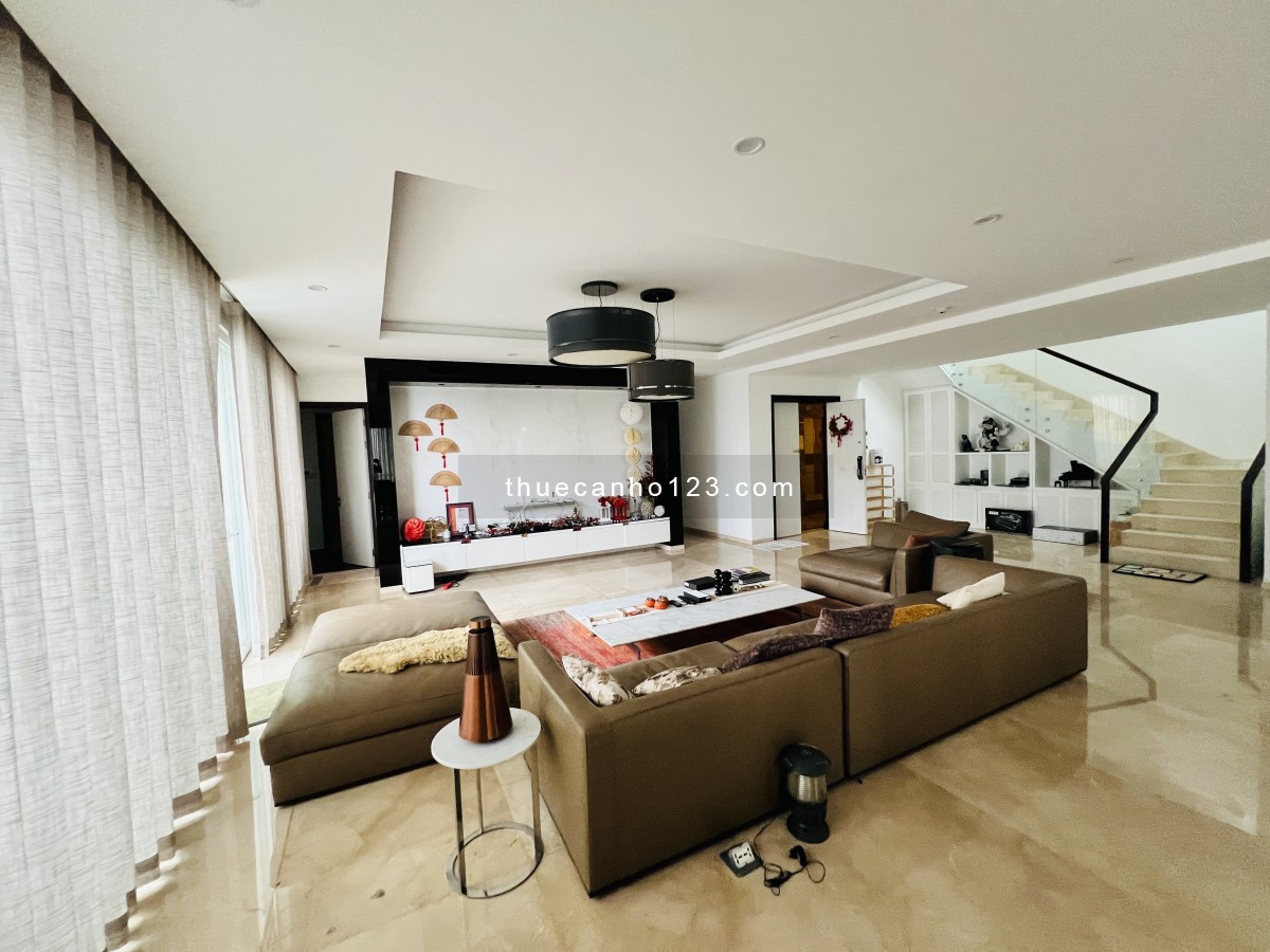 Hải Yến 0963775556- cho thuê căn hộ duplex - penthouse diện tích 650 m2 Saigon Pearl, đủ nội thất