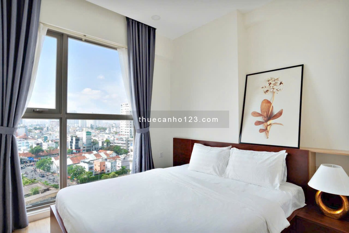 Cho thuê căn hộ Soho Residence Quận 1, dt 60m2, 2pn, 2wc, full NT đẹp, nhà mới. Giá: 16 tr/th