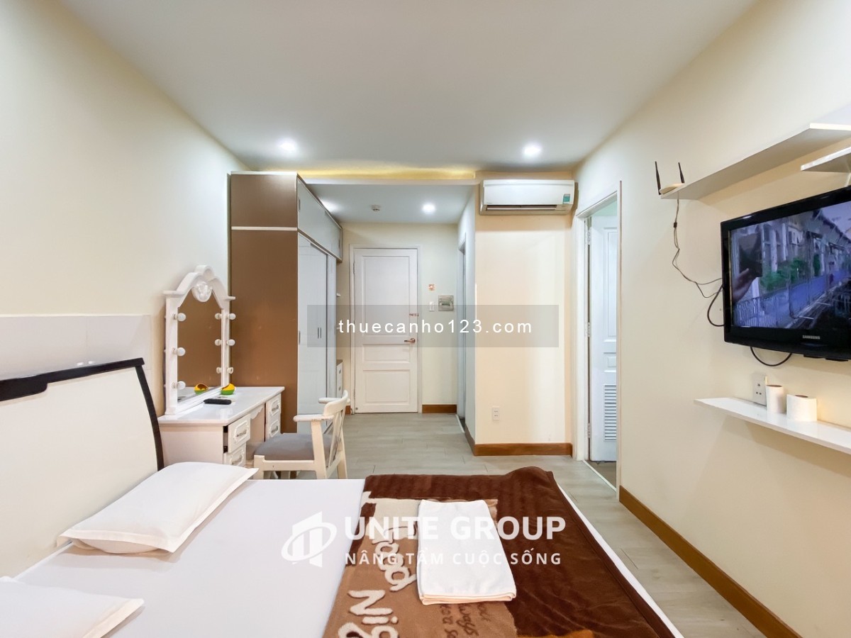 STUDIO cửa sổ full nội thất gần vòng coay Trung Sơn, cầu Nguyễn Văn Cừ