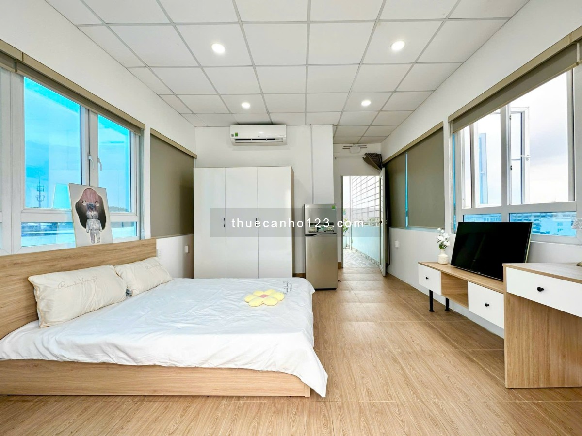 Cho Thuê Phòng Penthouse 70m2 Bancol Sân Vườn Thoáng Rộng Full nội Thất Có Thang Máy