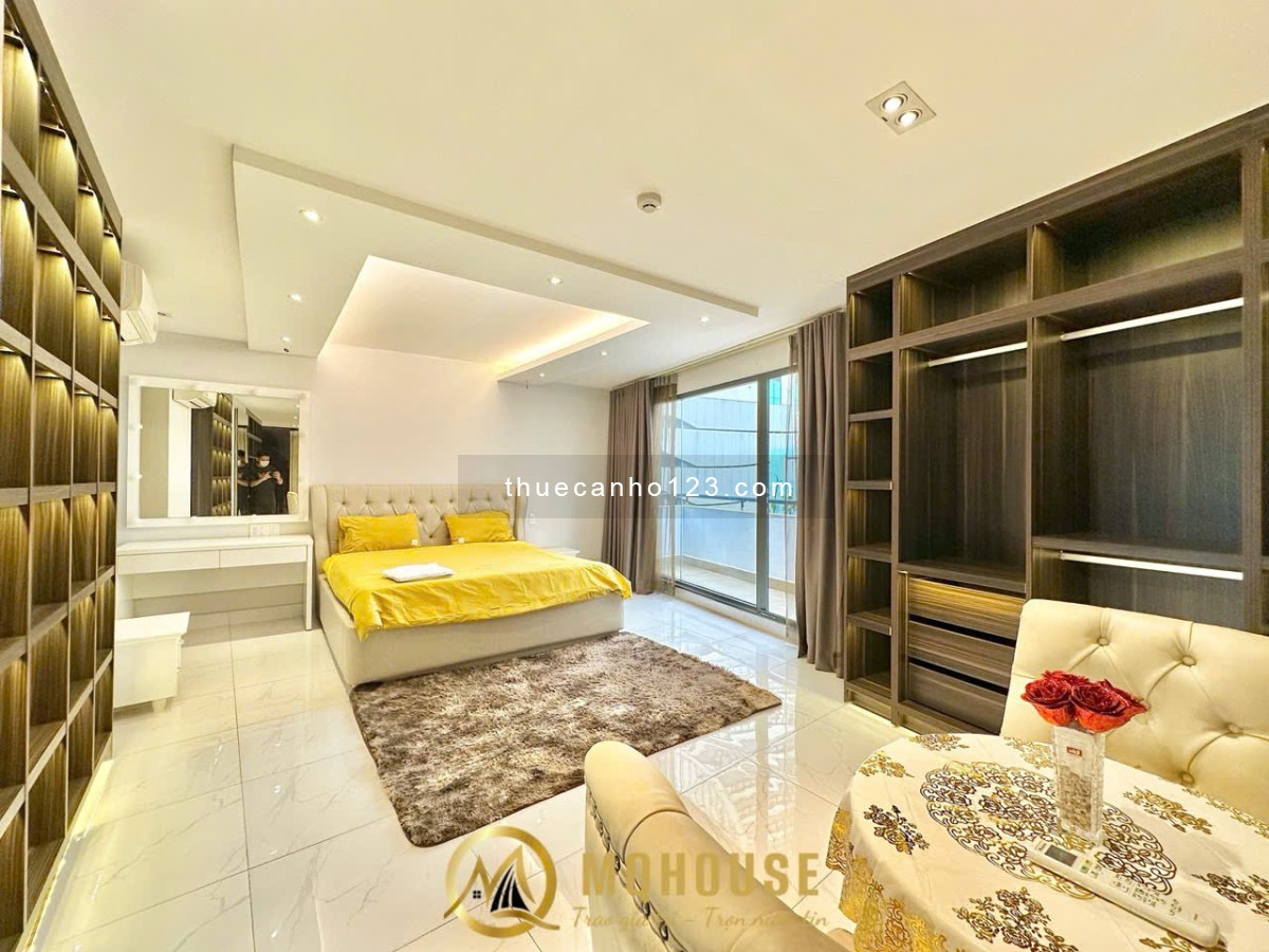 PENTHOUSE LUXURY 100M2 - 1PN - BALCONY SIÊU TO KHỦNG LỒ - THANG MÁY - BẢO VỆ 24/24 - HẦM XE